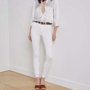 Women’s L’agance white skinny jeans size 24